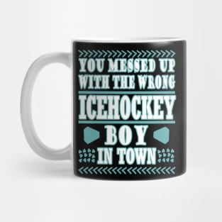 Ice Hockey Ice Stadium Ice Cream Bodycheck Puck Boys Mug